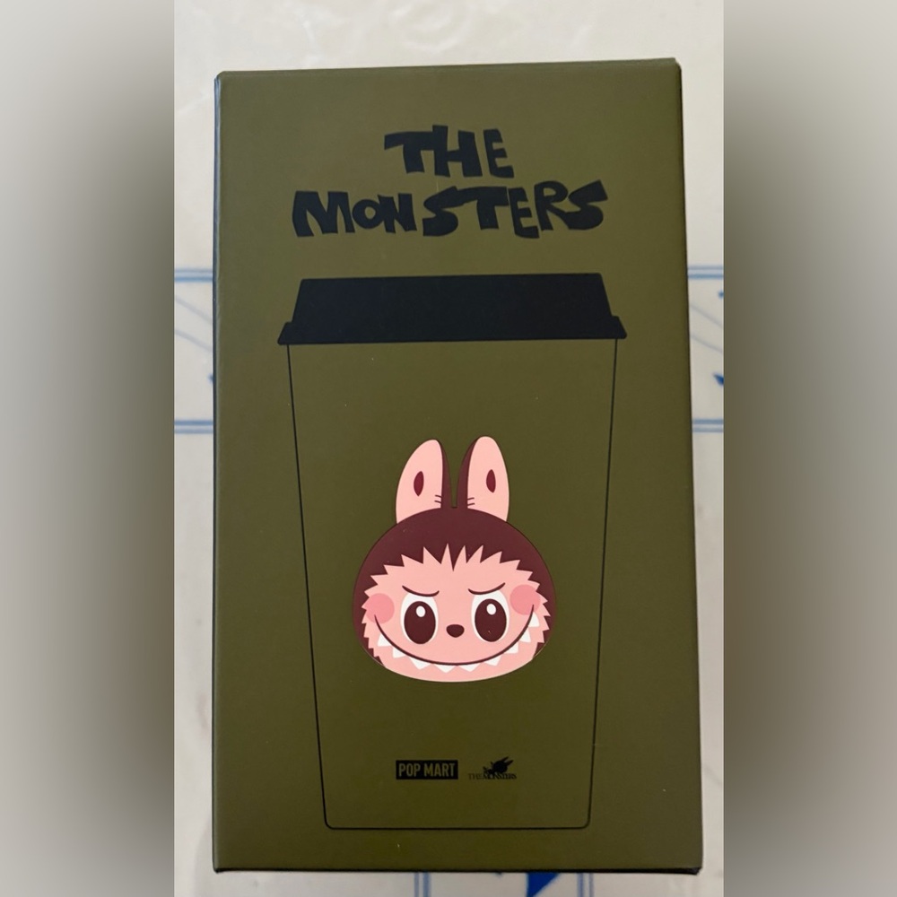 The Monsters Coffee Cup Labubu Stainless Steel Cup w/ Lid POPMART Exclusive NIB - Picture 5 of 8